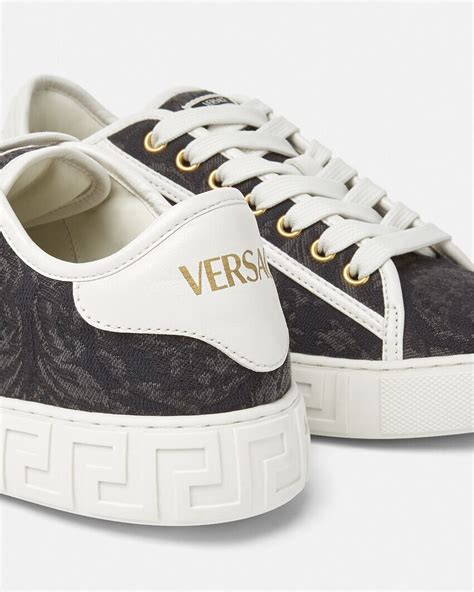 versace sneaker gold|barocco high top greca sneakers.